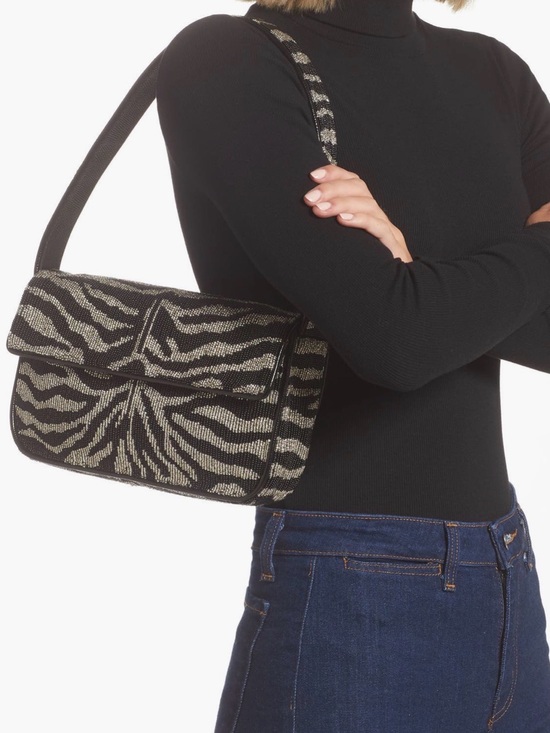 STAUD Handbags - STAUD Tommy Beaded Shoulder Bag